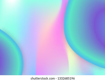 Liquid elements. Vivid gradient mesh. Abstract cover, report layout. Holographic 3d backdrop with modern trendy blend. Liquid elements background with dynamic shapes and fluid.