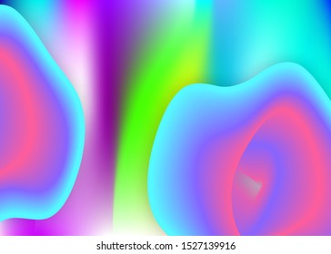 Liquid elements. Vivid gradient mesh. Cool book, banner composition. Holographic 3d backdrop with modern trendy blend. Liquid elements background with dynamic shapes and fluid.