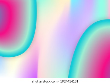 Liquid elements. Vivid gradient mesh. Holographic 3d backdrop with modern trendy blend. Futuristic invitation, card frame. Liquid elements background with dynamic shapes and fluid.