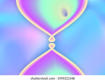 Liquid elements. Vivid gradient mesh. Futuristic certificate, wallpaper frame. Holographic 3d backdrop with modern trendy blend. Liquid elements background with dynamic shapes and fluid.