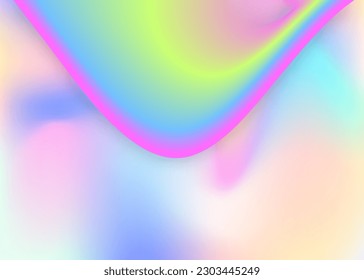 Liquid elements. Vivid gradient mesh. Futuristic certificate, flyer design. Holographic 3d backdrop with modern trendy blend. Liquid elements background with dynamic shapes and fluid.