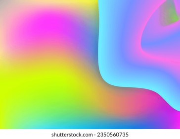 Liquid elements. Vivid gradient mesh. Abstract flyer, banner composition. Holographic 3d backdrop with modern trendy blend. Liquid elements background with dynamic shapes and fluid.