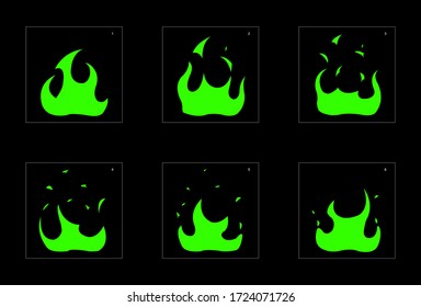 efecto de explosión líquido. Efecto Animación de explosión. Animación Sprite hoja para juegos, dibujos animados o animaciones. efecto de animación de estilo vectorial 1323.