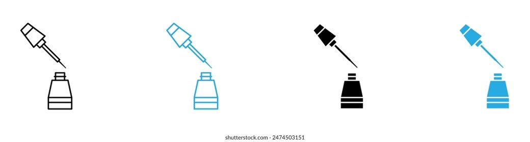 Icono de botella de delineador líquido perfecto para el maquillaje de ojos de precisión
