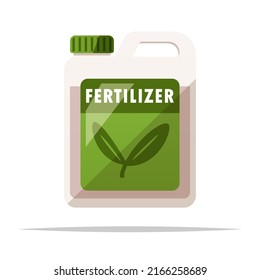 Liquid fertilizer vector isolated illustration