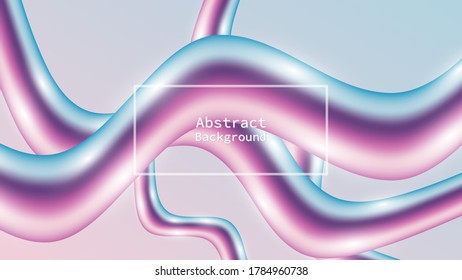Fondo moderno de ondas 3D de flujo líquido