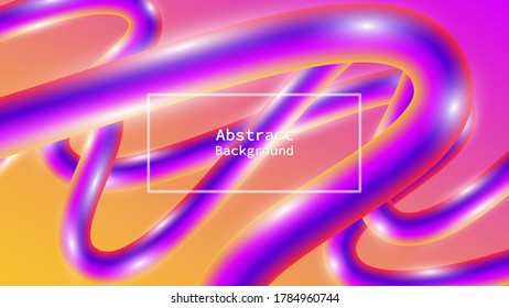 Liquid flow 3D wave modern background
