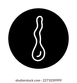 Liquid flow color line icon. Water drop. Natural resource