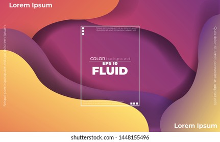 Liquid  flow fluid background. Fluid colors shapes. Applicable for gift card cover poster. Poster design. Poster on wall poster template,landing page. Fluid colorful shapes composition,