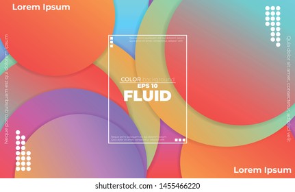 Liquid  flow  fluid background. Fluid colors shapes. Applicable for gift card cover poster. Poster on wall poster template,landing page. Fluid colorful shapes composition