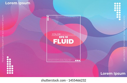 Liquid  flow  fluid background. Fluid colors shapes. Applicable for gift card cover poster. Poster on wall poster template,landing page. Fluid colorful shapes composition