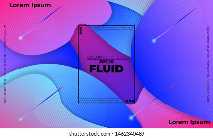 Liquid  flow  fluid background. Fluid colors shapes. Applicable for gift card cover poster. Poster design. Poster on wall poster template,landing page. Fluid colorful shapes composition
