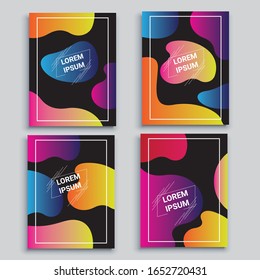  flüssig, fließend, flüssiger Hintergrund. Flüssige Farbformen. Anwendbar für Geschenkkarte, Umschlag, Poster. Plakatdesign. Poster auf der Wand Plakatvorlage. Flüssigkeitsfarbige Formgebung. EPS10 