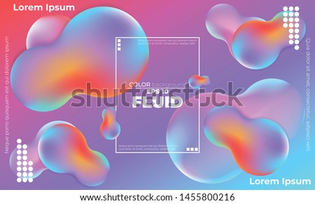 Liquid  flow Fluid colors autumn shapes  Applicable for gift card cover poster,  Poster on wall poster template,  landing page, ui, ux ,coverbook,  baner, social media posted