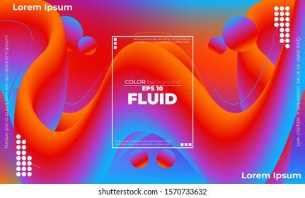 Liquid  flow Fluid wave colors rainbow shapes blurred background, Applicable for gift card cover poster,  Poster on wall poster template,  landing page, ui, ux ,coverbook,  baner, social media posted