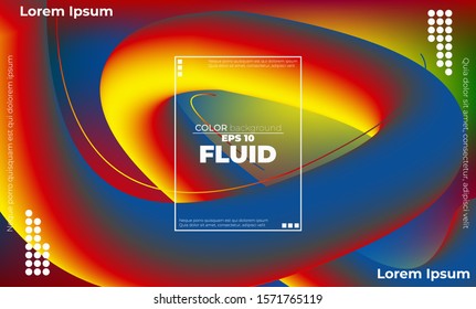 Liquid  flow Fluid wave colors rainbow shapes blurred background, Applicable for gift card cover poster,  Poster on wall poster template,  landing page, ui, ux ,coverbook,  baner, social media posted