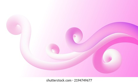 Liquid flow glow, holographic 3D neon lava lamp vector geometric background for banner, card, UI design or wallpaper. Gradient mesh bubble in the shape of a wave drop. Fluid colorful 3d tubes.