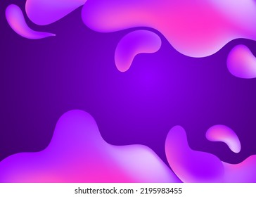 Liquid Flow Purple Pink 3d Neon Stock Vector (Royalty Free) 2195983455 ...