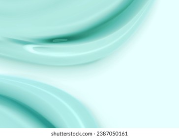 liquid flows,texture. Drops of blue substance flow. A natural product in 3d illustration for design uses.Realistic vector liquid background.Dripping water,gel. abstract background