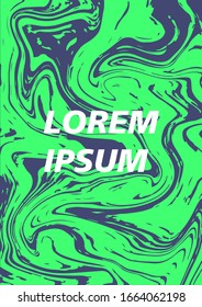 Liquid and fluid background green color. for template background and wallpaper. vector illustration