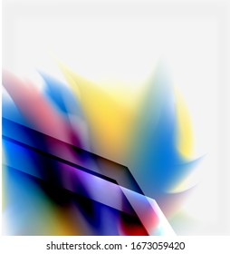 Liquid fluid color splashes abstract background, bright colorful shapes. Techno futuristic vector abstract background For Wallpaper, Banner, Background, Card, Book Illustration, landing page