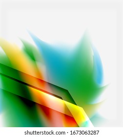 Liquid fluid color splashes abstract background, bright colorful shapes. Techno futuristic vector abstract background For Wallpaper, Banner, Background, Card, Book Illustration, landing page