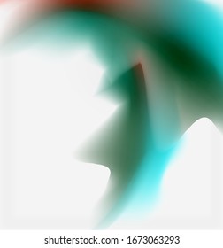 Liquid fluid color splashes abstract background, bright colorful shapes. Techno futuristic vector abstract background For Wallpaper, Banner, Background, Card, Book Illustration, landing page
