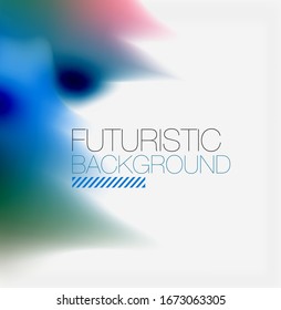 Liquid fluid color splashes abstract background, bright colorful shapes. Techno futuristic vector abstract background For Wallpaper, Banner, Background, Card, Book Illustration, landing page