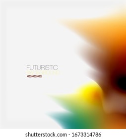 Liquid fluid color splashes abstract background, bright colorful shapes. Techno futuristic vector abstract background For Wallpaper, Banner, Background, Card, Book Illustration, landing page