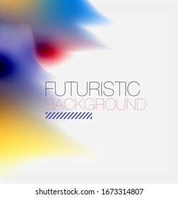 El color líquido salpicado por el fondo abstracto, formas coloridas y brillantes. Fondo abstracto vectorial futurista Techno para papel tapiz, banner, fondo, tarjeta, ilustración de libro, página de inicio