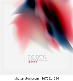 Liquid fluid color splashes abstract background, bright colorful shapes. Techno futuristic vector abstract background For Wallpaper, Banner, Background, Card, Book Illustration, landing page