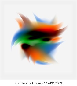 El color líquido salpicado por el fondo abstracto, formas coloridas y brillantes. Fondo abstracto vectorial futurista Techno para papel tapiz, banner, fondo, tarjeta, ilustración de libro, página de inicio
