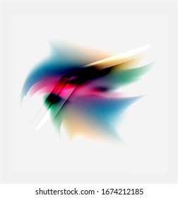 Liquid fluid color splashes abstract background, bright colorful shapes. Techno futuristic vector abstract background For Wallpaper, Banner, Background, Card, Book Illustration, landing page