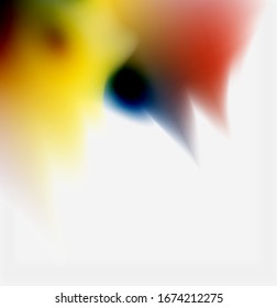 El color líquido salpicado por el fondo abstracto, formas coloridas y brillantes. Fondo abstracto vectorial futurista Techno para papel tapiz, banner, fondo, tarjeta, ilustración de libro, página de inicio