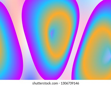 Liquid fluid. Creative poster, book layout. Holographic 3d backdrop with modern trendy blend. Vivid gradient mesh. Liquid fluid background with dynamic elements and shapes.