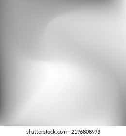 Papel tapiz de la curva líquida de la calma. Malla Monocromática Dinámica Blanquecina Oscura De Gradiente De Giro Plateado. Suavizado de agua gris cielo plateado. Fondo de gradiente de aluminio ondulado metálico.