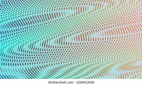 Liquid fluid effect background with soft transition moire.Template of fluid organic plastic lines and forms in gradient iridescent colors. 