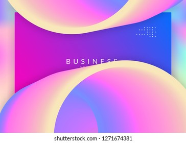 Liquid fluid. Futuristic website, screen template. Holographic 3d backdrop with modern trendy blend. Vivid gradient mesh. Liquid fluid with dynamic elements and shapes. Landing page.