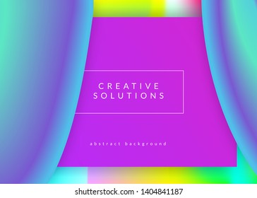 Liquid fluid. Geometric interface, screen design. Holographic 3d backdrop with modern trendy blend. Vivid gradient mesh. Liquid fluid with dynamic elements and shapes. Landing page.