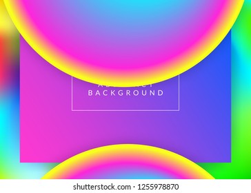 Liquid fluid. Holographic 3d backdrop with modern trendy blend. Minimalist interface, app design. Vivid gradient mesh. Liquid fluid with dynamic elements and shapes. Landing page.