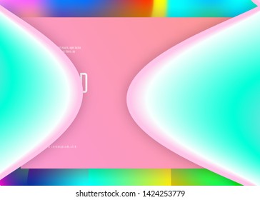 Liquid fluid. Holographic 3d backdrop with modern trendy blend. Cool screen, website layout. Vivid gradient mesh. Liquid fluid with dynamic elements and shapes. Landing page.