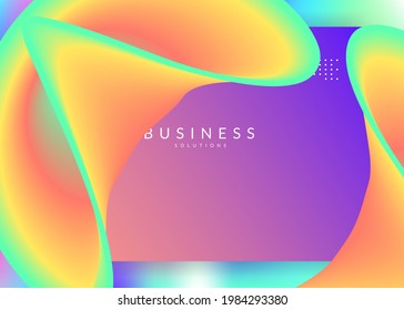 Líquido líquido. Fondo holográfico en 3d con moderna combinación de moda. Psychedelic ui, composición del sitio web. Malla gradiente vívida. Líquido líquido con elementos dinámicos y formas. Página de inicio.
