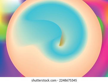 Liquid fluid. Holographic 3d backdrop with modern trendy blend. Neon invitation, presentation composition. Vivid gradient mesh. Liquid fluid background with dynamic elements and shapes.