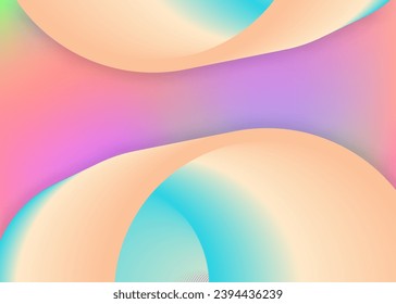 Liquid fluid. Holographic 3d backdrop with modern trendy blend. Vivid gradient mesh. Psychedelic book, report layout. Liquid fluid background with dynamic elements and shapes.