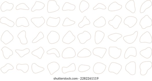 Liquid and fluid linear icon shape symbol Set 50