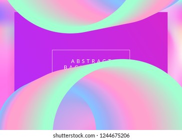 Liquid fluid. Magic interface, website layout. Vivid gradient mesh. Holographic 3d backdrop with modern trendy blend. Liquid fluid with dynamic elements and shapes. Landing page.