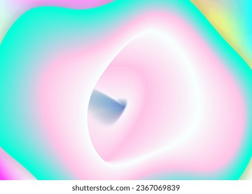 Liquid fluid. Molecular wallpaper, report template. Holographic 3d backdrop with modern trendy blend. Vivid gradient mesh. Liquid fluid background with dynamic elements and shapes.