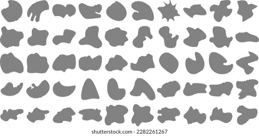 Liquid and fluid shape Black symbol 
 Set 50