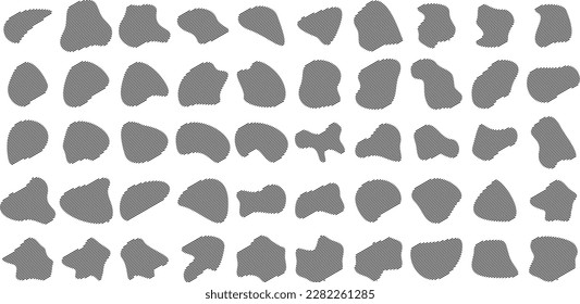 Liquid and fluid shape Black symbol 
 Set 50