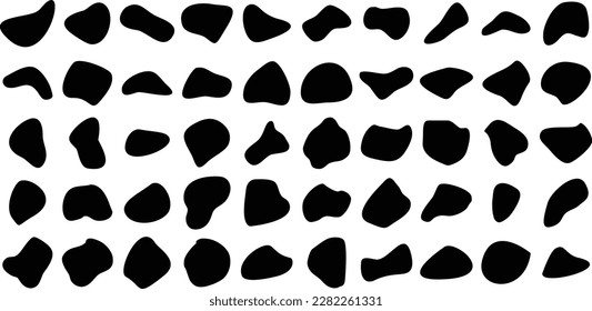 Liquid and fluid shape Black symbol 
 Set 50